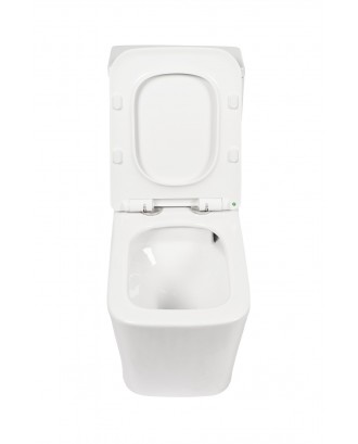 AN-021D Унитаз-моноблок (квадрат), Торнадо,690*380*800 мм с сиденьем  (soft close) дюропласт, белый