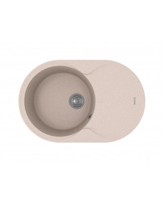 ЛАЦИО 780 ПЕСОЧНЫЙ Кухонная мойка из кварцевого композита / 780 * 510 * 217 "FLORENTINA"