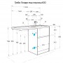 ЛОНДРИ 60 Дуб Кантри Тумба без фасада Под умывальник ЛОНДРИ 120 "AQUATON"