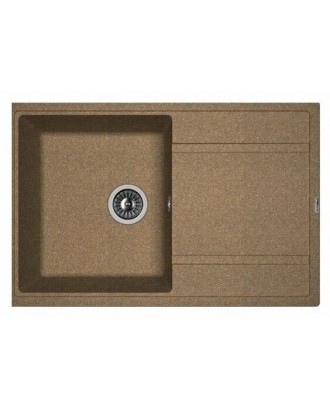 ЛИПСИ 780 БРАУНИ FG Кухонная мойка из кварцевого композита / 780 * 510 * 217 "FLORENTINA"