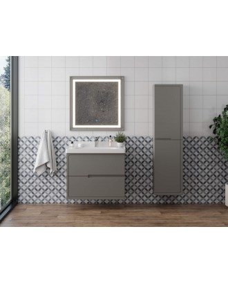 Изабель Тумба 80-2 Серый К167 под умывальник (Кати 80)