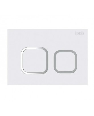UNIFIX 40 Клавиша смыва 2-я / белый матовый/обод хром глянец "IDDIS"