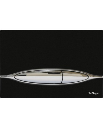 Клавиша смывная ARTCRAFT BB-P46001 Рамка - хром, вставка - черное стекло "BELBAGNO"