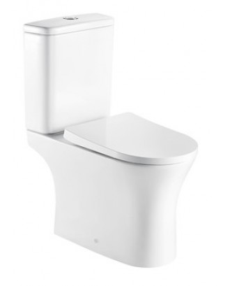 LIBRA Унитаз-компакт безободковый TORNADO 685*395*840 с сиденьем микролифт (soft close) дюропласт