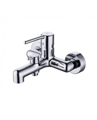 AIGER (Хром матовый) Смеситель для ванны / короткий излив "IDDIS"