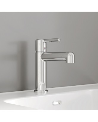 AIGER (Хром матовый) Смеситель для умывальника "IDDIS"