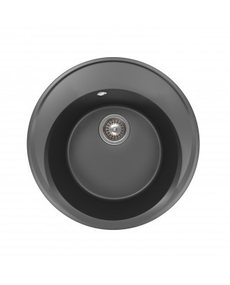 ЛАЦИО 510 АНТРАЦИТ Кухонная мойка из кварцевого композита / 510 * 510 * 224 "FLORENTINA"