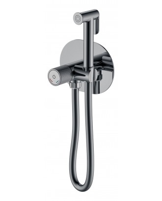 Смеситель гигиенический TECH Shine Gun Metal 157-SGM