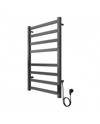 PALERMO 500/800 Полотенцесушитель электрический ГРАФИТ R 8 пер. AZARIO