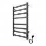PALERMO 500/800 Полотенцесушитель электрический ГРАФИТ R 8 пер. AZARIO