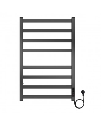 PALERMO 500/800 Полотенцесушитель электрический ГРАФИТ R 8 пер. AZARIO