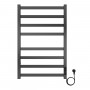 PALERMO 500/800 Полотенцесушитель электрический ГРАФИТ R 8 пер. AZARIO