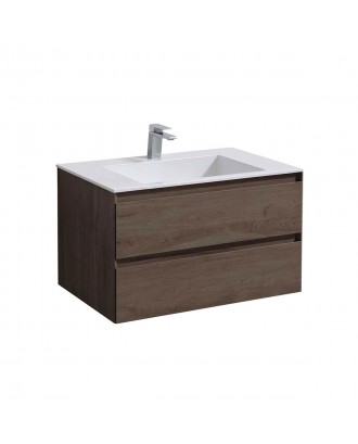 Luka 800 подвесная База под раковину 2 выкат ящ, soft-close, R.Oak VMC-2L800RO