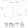 RV14-10080-01-C5 Душевой уголок ассиметричный 100*80*185*6 "VECONI"