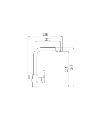 SL130-015F Смеситель для кухни с переключением фильтра для питьевой воды
