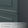 Pino 90 Комплект тумба Авакадо (903х482х640) подвесная + раковиной Alisa 90 Веллюто Авокадо