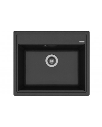 ЛИПСИ 600 НУАР FG Кухонная мойка из кварцевого композита / 600 * 510 * 217 "FLORENTINA"