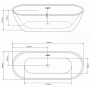 MS-05 Ванна акриловая 175*80*58 "ДАНА"