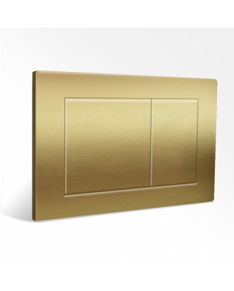 Кнопка квадратная для инсталляции нержавеющая сталь золото RD-8104 REDO