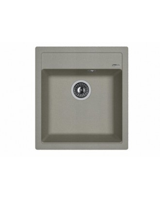 ЛИПСИ 460 СЕРЫЙ ШЕЛК FG Кухонная мойка из кварц. композита / 460 * 510 * 217 "FLORENTINA"