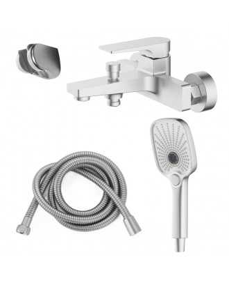 Арида - Смеситель для ванны с ручным душем, сатин AZ-K3054BN