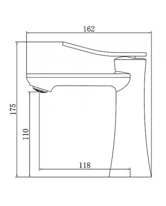 Escaro Cмеситель для раковины, сатин