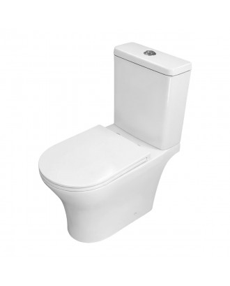 АМАДЕО унитаз-компакт, с функцией Торнадо, с сиденьем дюропласт, микролифт (2 места) 650х375х830 мм