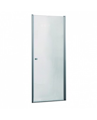 ALBERTA 6211 Распашная дверь 900*1900 пр-ль серебро, стекло прозрач 6 мм. с покр Easy clean