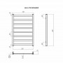 НОТО П8 500*800 Полотенцесушитель Хром