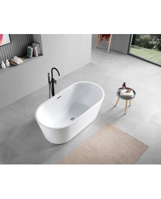 RICH 1500x750x580 Ванна акриловая Azario отдельностоящая, в комплекте с сифоном и металлической рамо