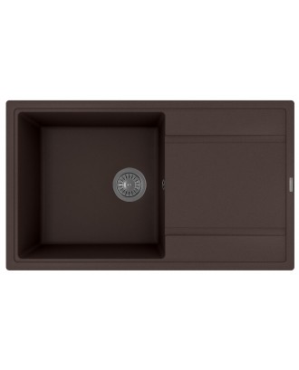 ЛИПСИ 860 БРАУНИ FG Кухонная мойка из кварцевого композита / 860 * 510 * 217 "FLORENTINA"