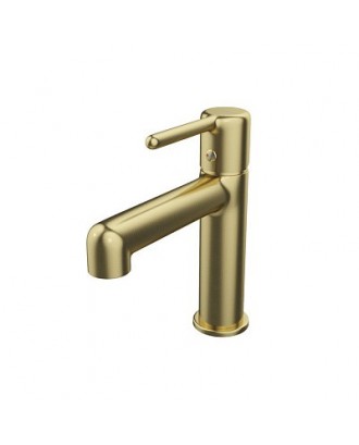 AIGER (Золото матовое) Смеситель для умывальника "IDDIS"