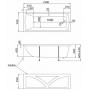 MODERN 150 * 70 Ванна акриловая на каркасе "1 МАРКА"