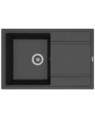 ЛИПСИ 780 НУАР FG Кухонная мойка из кварцевого композита / 780 * 510 * 217 "FLORENTINA"