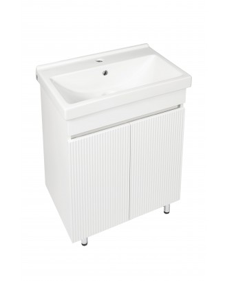 Акцент 50 тумба напольная 2 двери с раковиной Fest 50