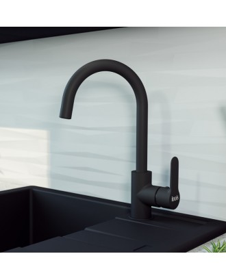 CUBA (Черный матовый) Смеситель для кухни "IDDIS"