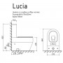 LUCIA Унитаз напольный Дюропласт 660*370*820 HAYZBURG