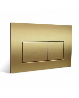 Кнопка квадратная для инсталляции нержавеющая сталь золото RD-8105 REDO