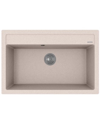 ЛИПСИ 770 ПЕСОЧНЫЙ FG Кухонная мойка из кварцевого композита / 770 * 510 * 217 "FLORENTINA"