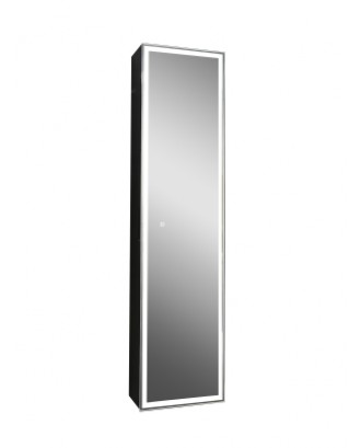 Mirror Box black Led 400*1600 Зеркало-шкаф "ПОСЕЙДОН34"