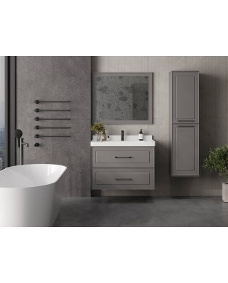 Michelle Тумба 90-2 Серый RAL K167 под умывальник Katy 90