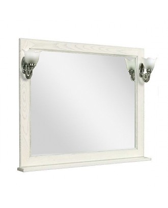 ЖЕРОНА 105 Белое серебро зеркало "АКВАТОН"