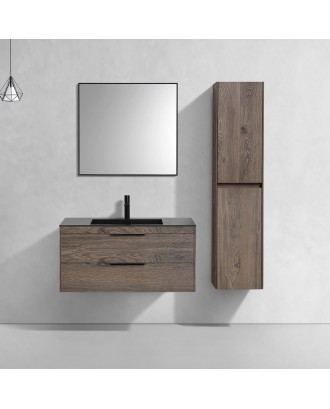 Chiara 2D 1000 подвесная База под раковину 2 выкат ящ, soft-close, R.Oak VMC-2C2100RO