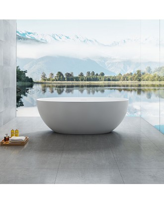 VBT-6S01MW Ванна 1700x750x550 Solid Surface белый матовый Vincea