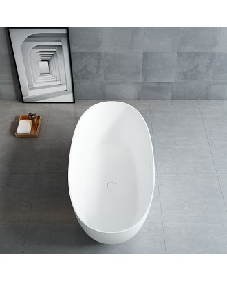 VBT-6S01MW Ванна 1700x750x550 Solid Surface белый матовый Vincea