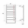 П8 500x800 Полотенцесушитель электрический Point Аврора PN10858 диммер справа, хром