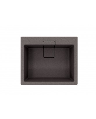 РИВЬЕРА 600 ЧЕРНЫЙ FS Кухонная мойка из кварц. композита / 600 * 510 * 224 "FLORENTINA"