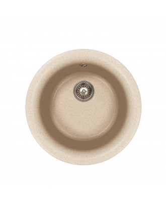 АНТИК 510 БЕЖЕВЫЙ Кухонная мойка из кварцевого композита / 510 * 510 * 217 "FLORENTINA"
