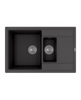 ЛИПСИ 780 K АНТРАЦИТ FG Кухонная мойка из кварцевого композита / 780 * 510 * 217 "FLORENTINA"