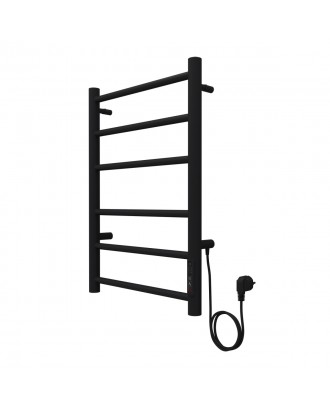 PARMA 400/600 Полотенцесушитель электрический ЧЕРНЫЙ R 6 пер. AZARIO
